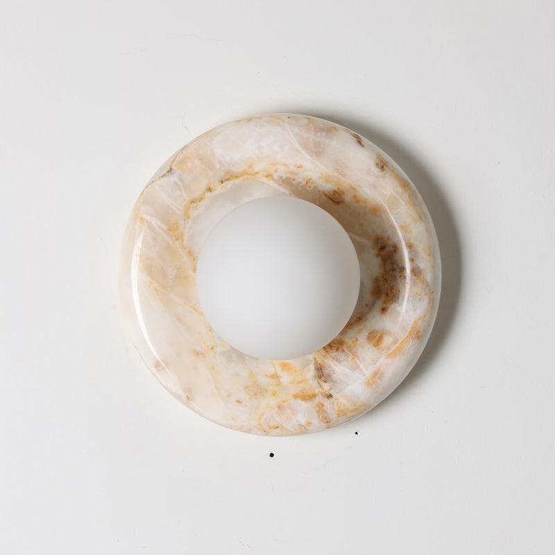 Orli White Onyx Sconce