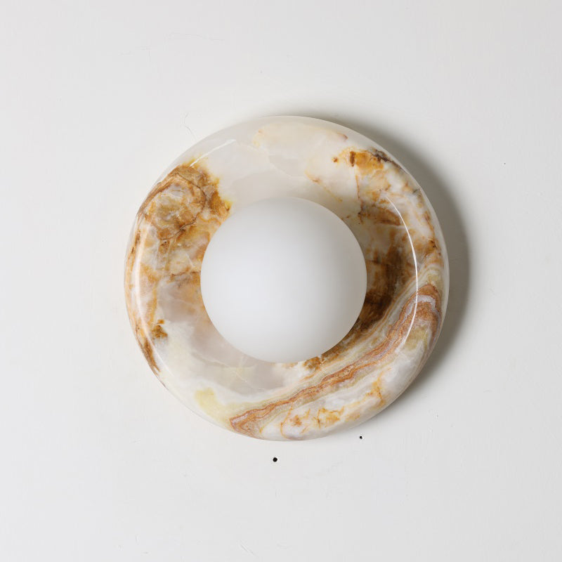 Orli White Onyx Sconce