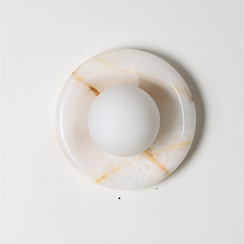 Orli White Onyx Sconce
