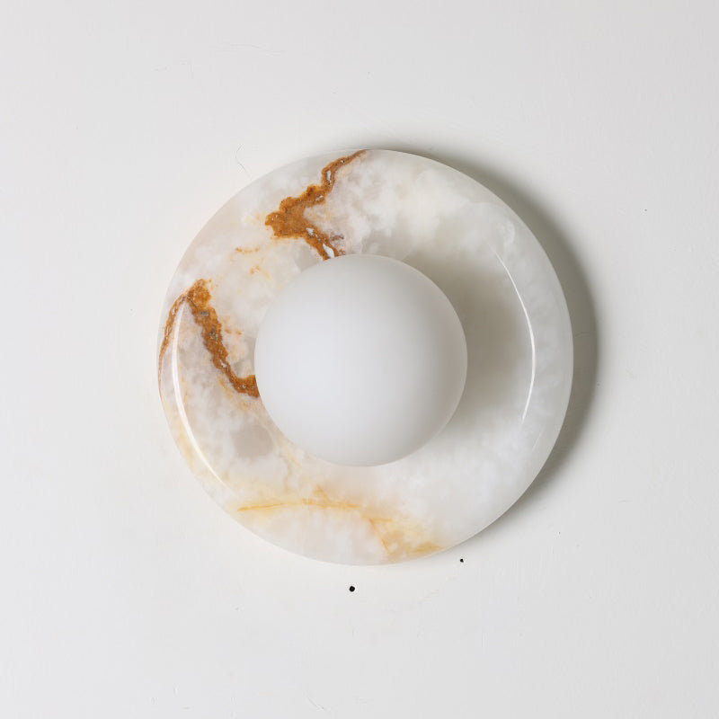 Orli White Onyx Sconce