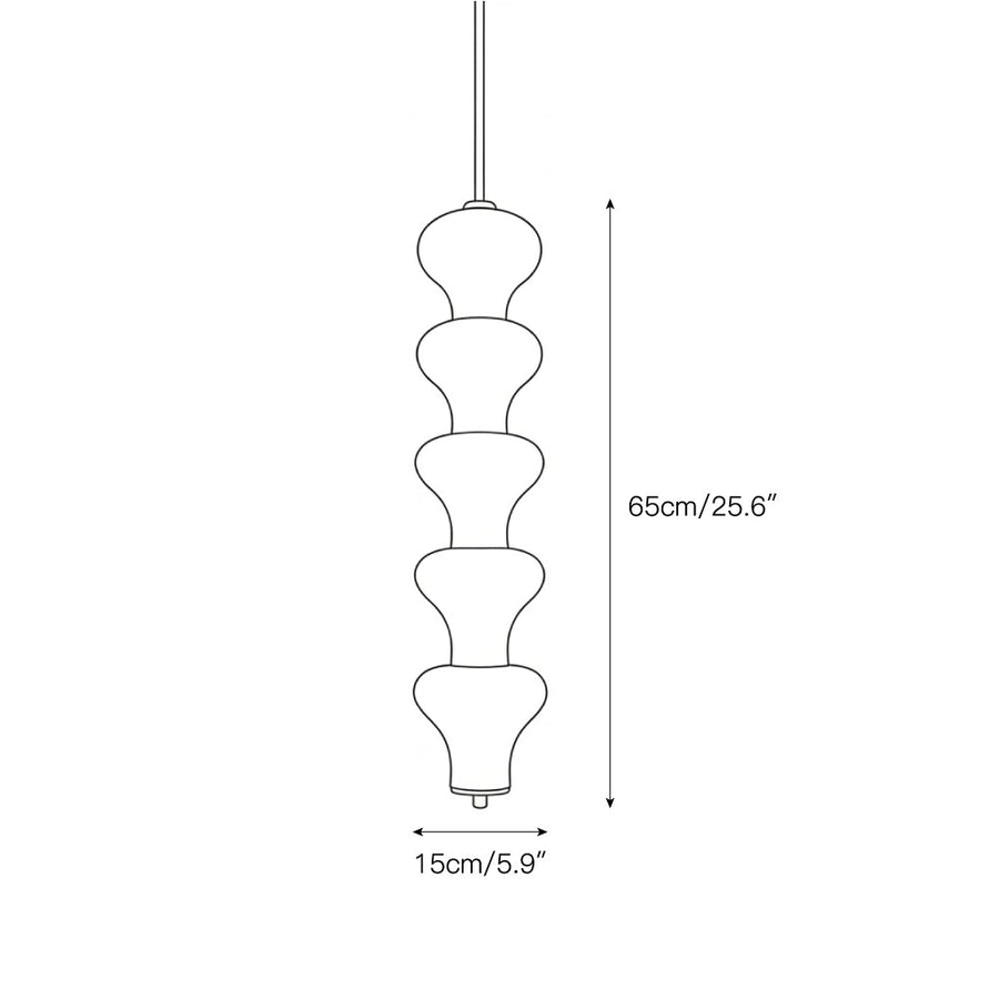 Balandres Alabaster Pendant Lamp – detail 3 — Dimension drawings 1