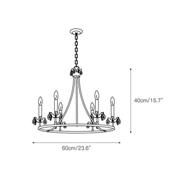 Barbados Chandelier – detail 3 — Dimension drawings 1
