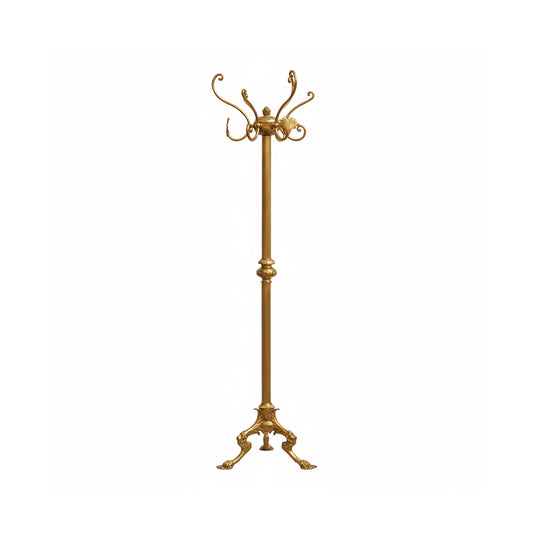 Baroque Brass Freestanding Coat Rack