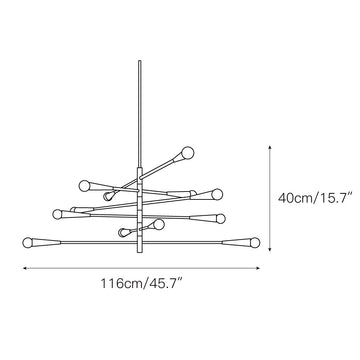 Barre Chandelier – detail 3 — Dimension drawings 1