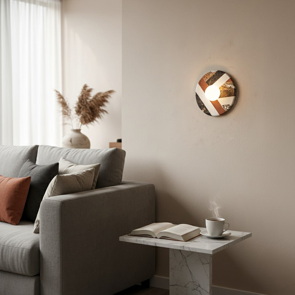 Battuto Marble Wall Lamp