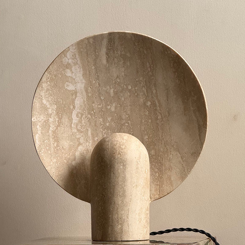 Fan Marble Table Lamp