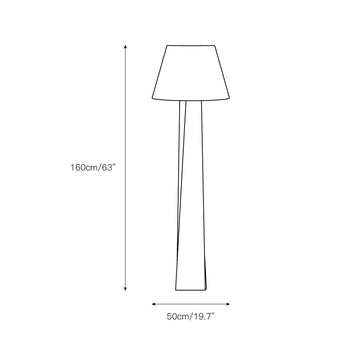 Beke Floor Lamp – detail 3 — Dimension drawings 1