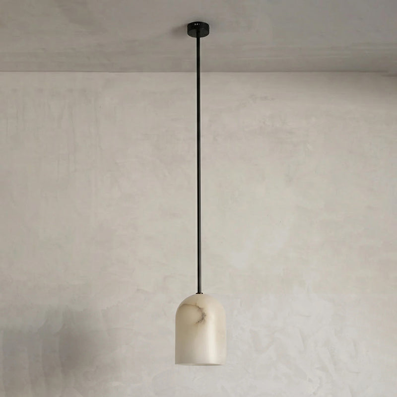 Belfry Arm Alabaster Pendant Lamp