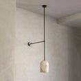 Load image into Gallery viewer, Belfry Arm Alabaster Sconce
