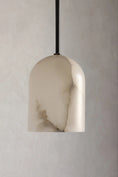 Load image into Gallery viewer, Belfry Arm Alabaster Sconce
