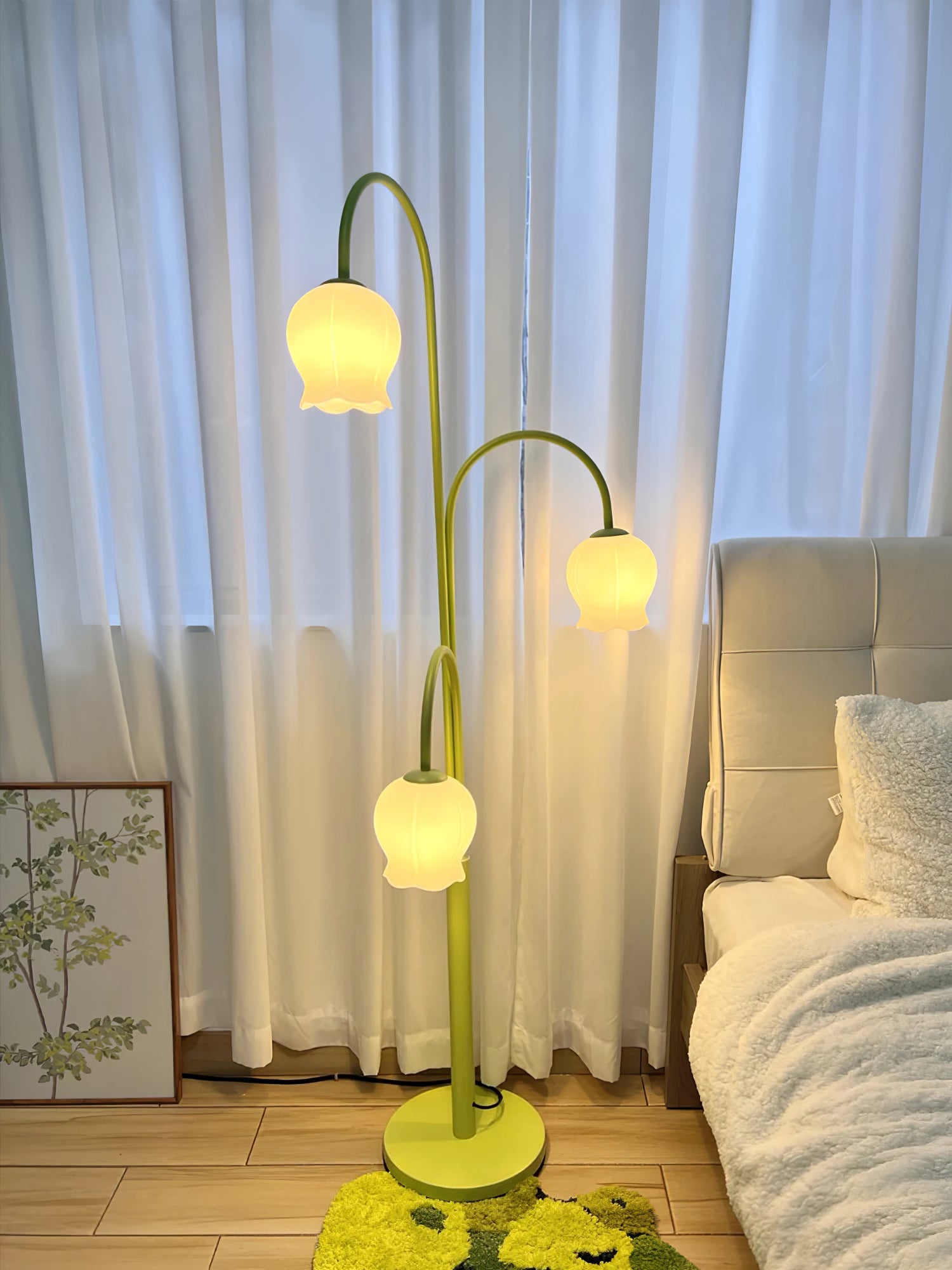 Lampadaire Orchidée Cloche