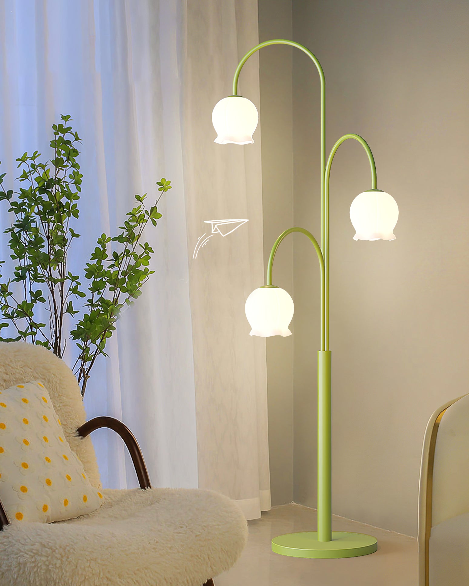 Bell Orchid Floor Lamp