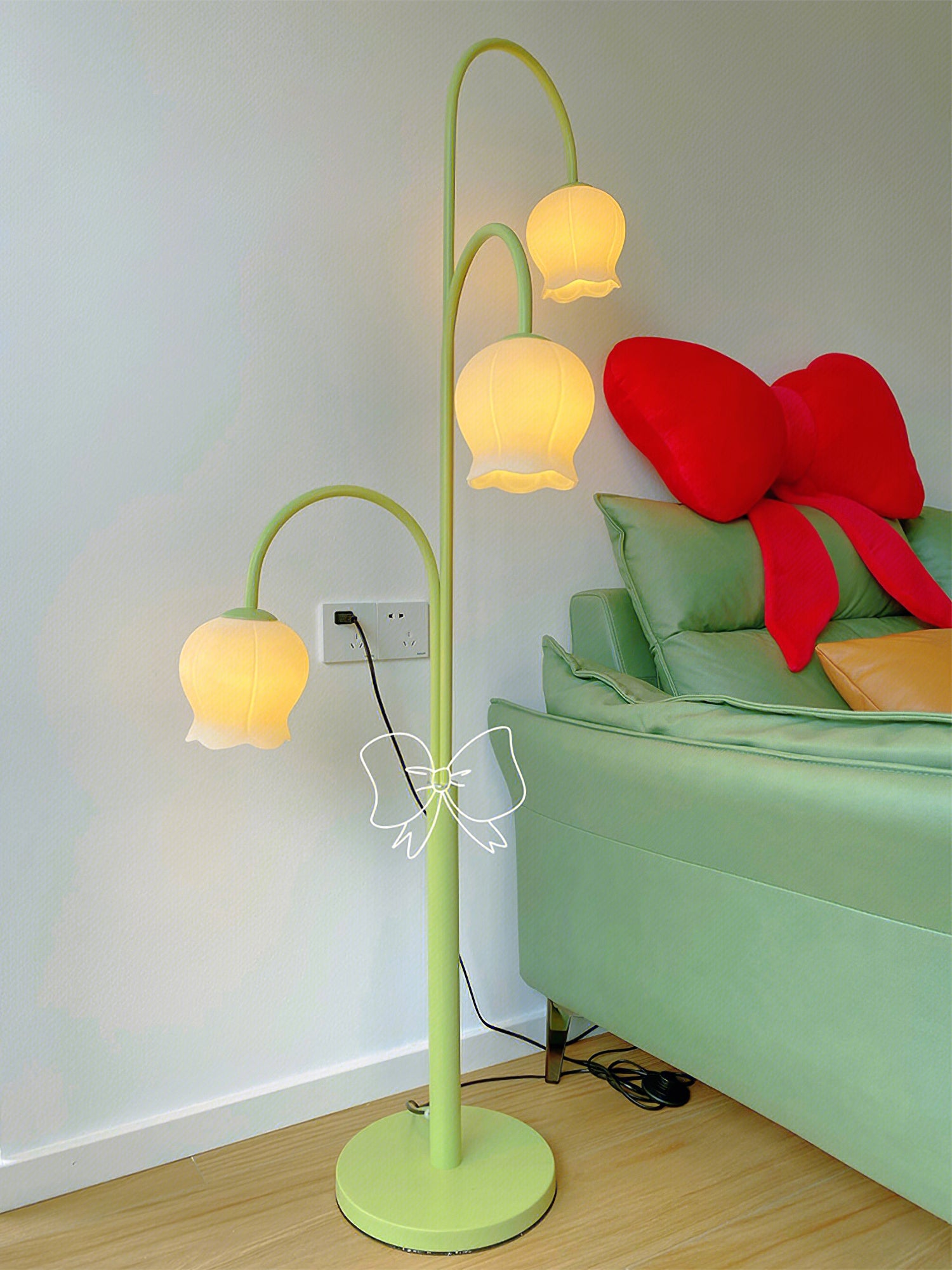 Lampadaire Orchidée Cloche