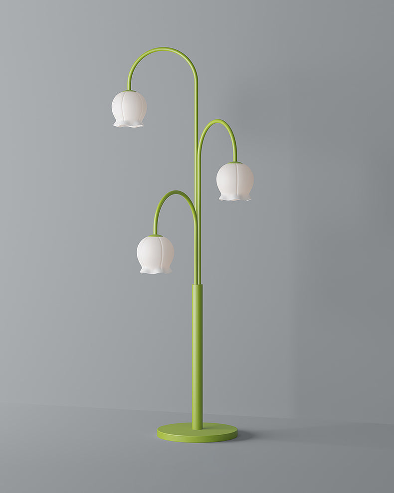 Glocken-Orchideen-Stehlampe