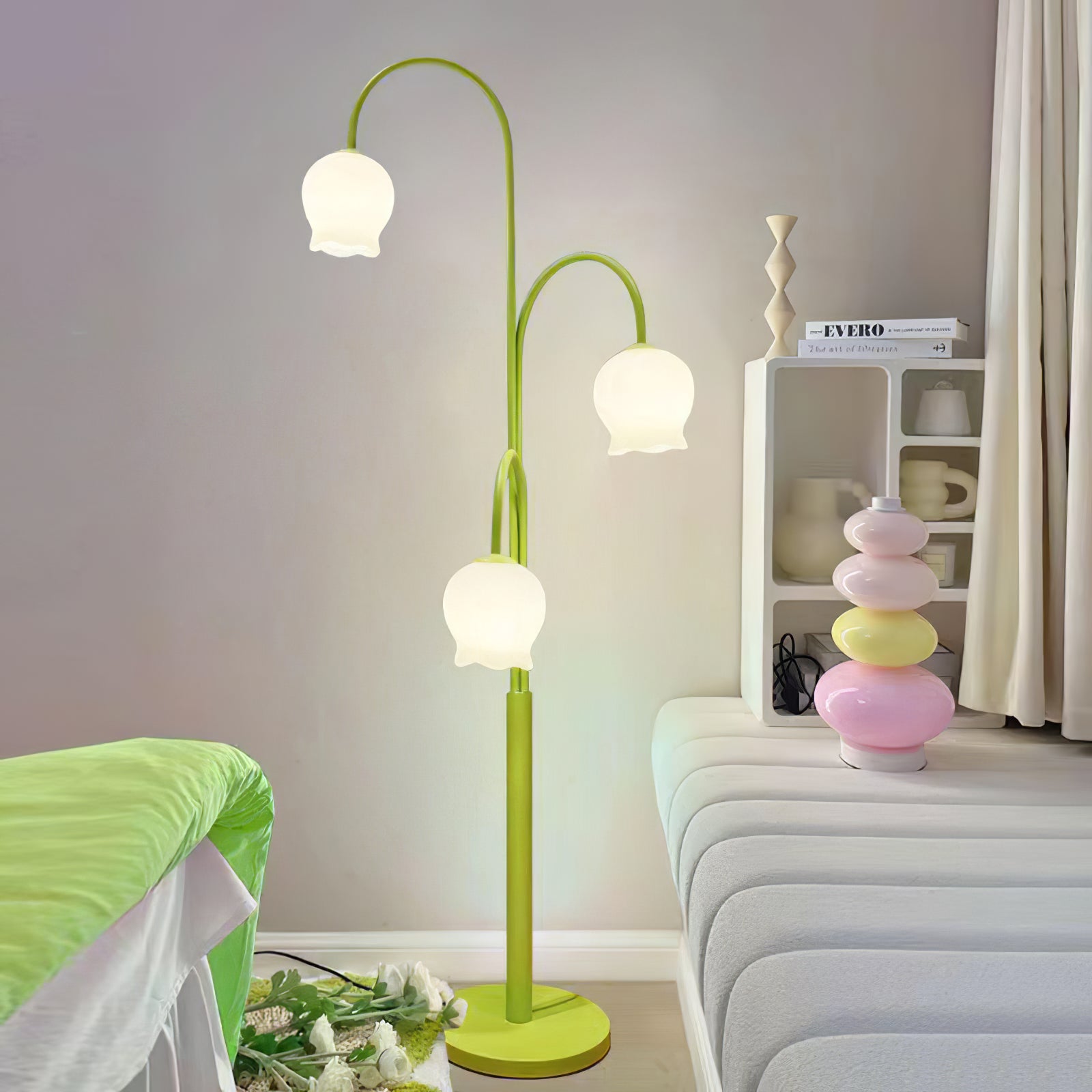 Lampadaire Orchidée Cloche