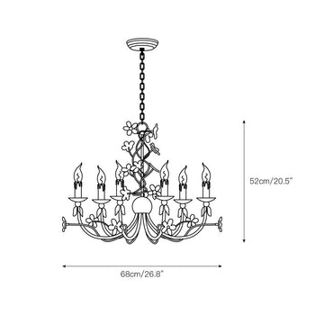 Belleville Chandelier – detail 3 — Dimension drawings 1