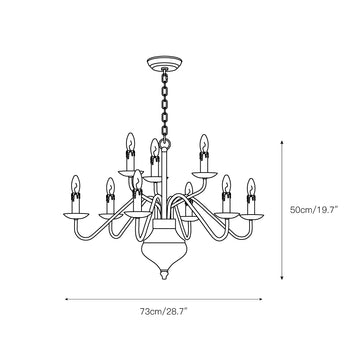 Benedetto Chandelier – detail 3 — Dimension drawings 1