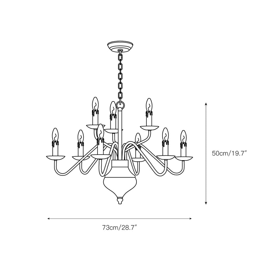 Benedetto Chandelier – detail 3 — Dimension drawings 1