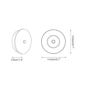 Beran Wall Lamp – detail 3 — Dimension drawings 1