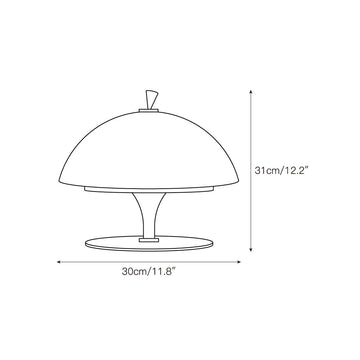 Beret Table Lamp (Built-in Battery) – detail 3 — Dimension drawings 1