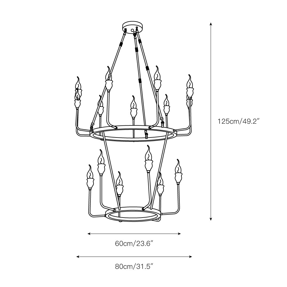 Berlin Candle Chandelier