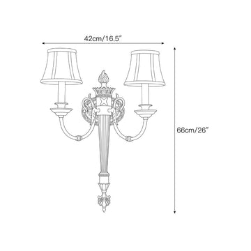 Bernice Wall Sconce – detail 3 — Dimension drawings 1