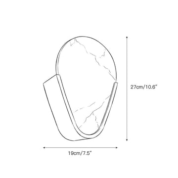 Bernina Alabaster Wall Lamp – detail 3 — Dimension drawings 1