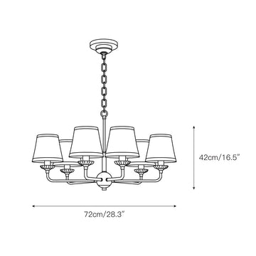 Bethany Chandelier – detail 4 — Dimension drawings 2