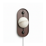 Aplique de pared Bezel Alabastro enchufable