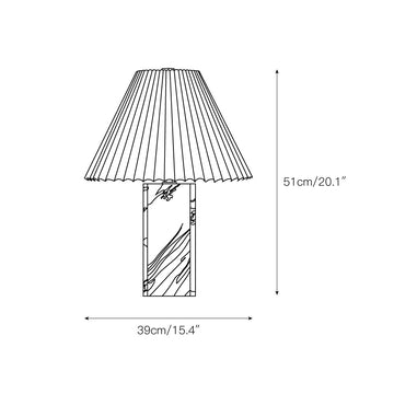 Bianca Marble Table Lamp – detail 3 — Dimension drawings 1