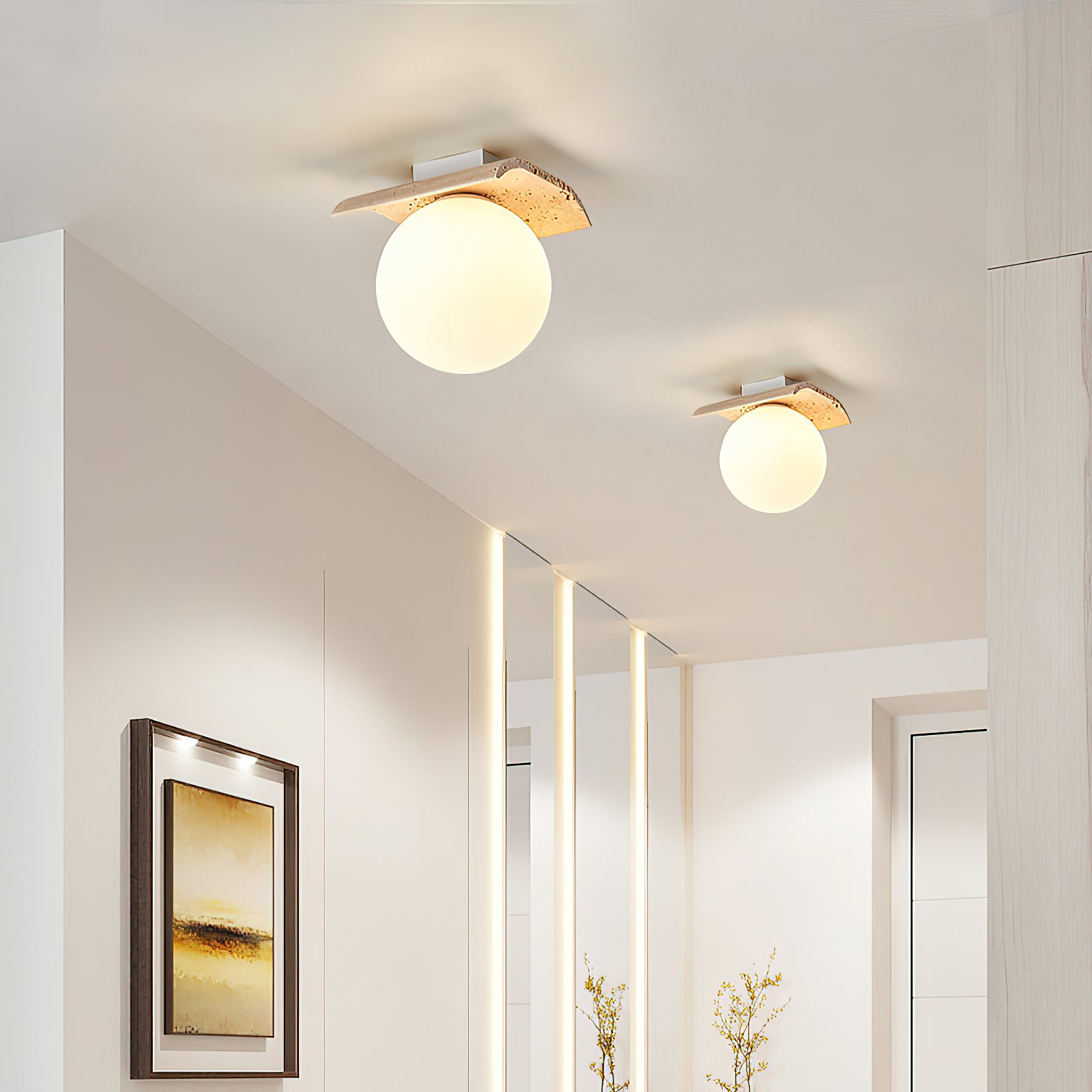 Bianca Globe Ceiling Lamp