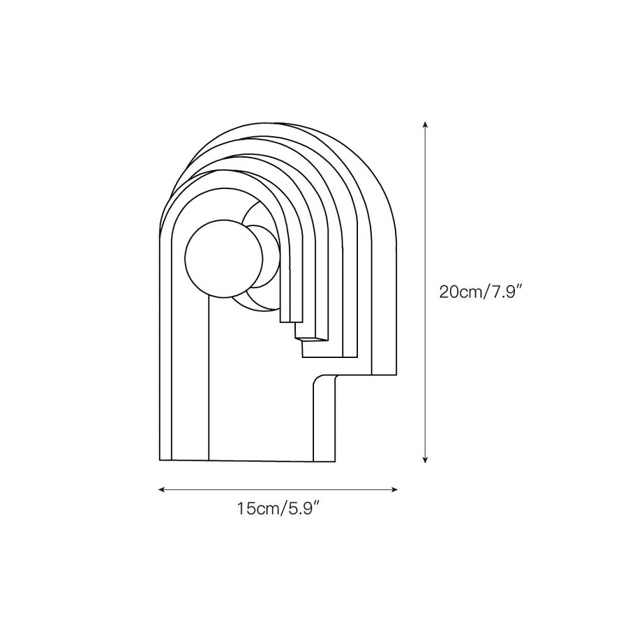 Bien Wall Lamp – detail 3 — Dimension drawings 1