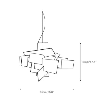 Big Bang Chandelier – detail 3 — Dimension drawings 1