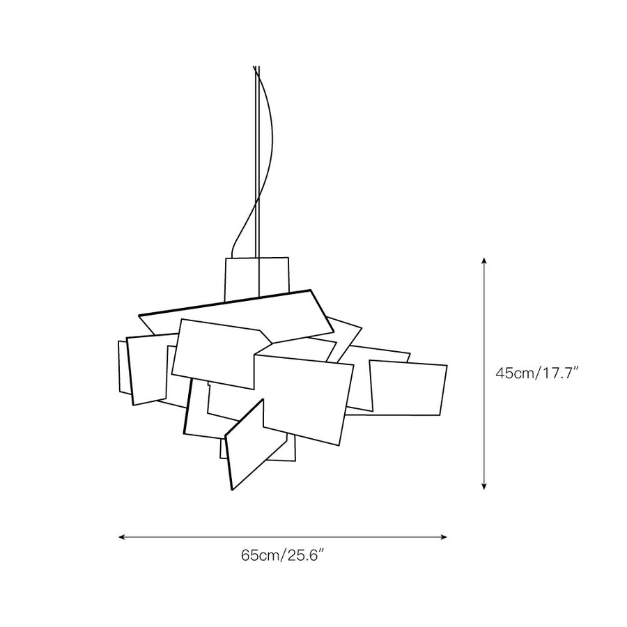 Big Bang Chandelier – detail 3 — Dimension drawings 1