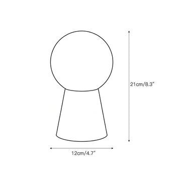 Bilia Mini Table Lamp (Built-in Battery) – detail 4 — Dimension drawings 2