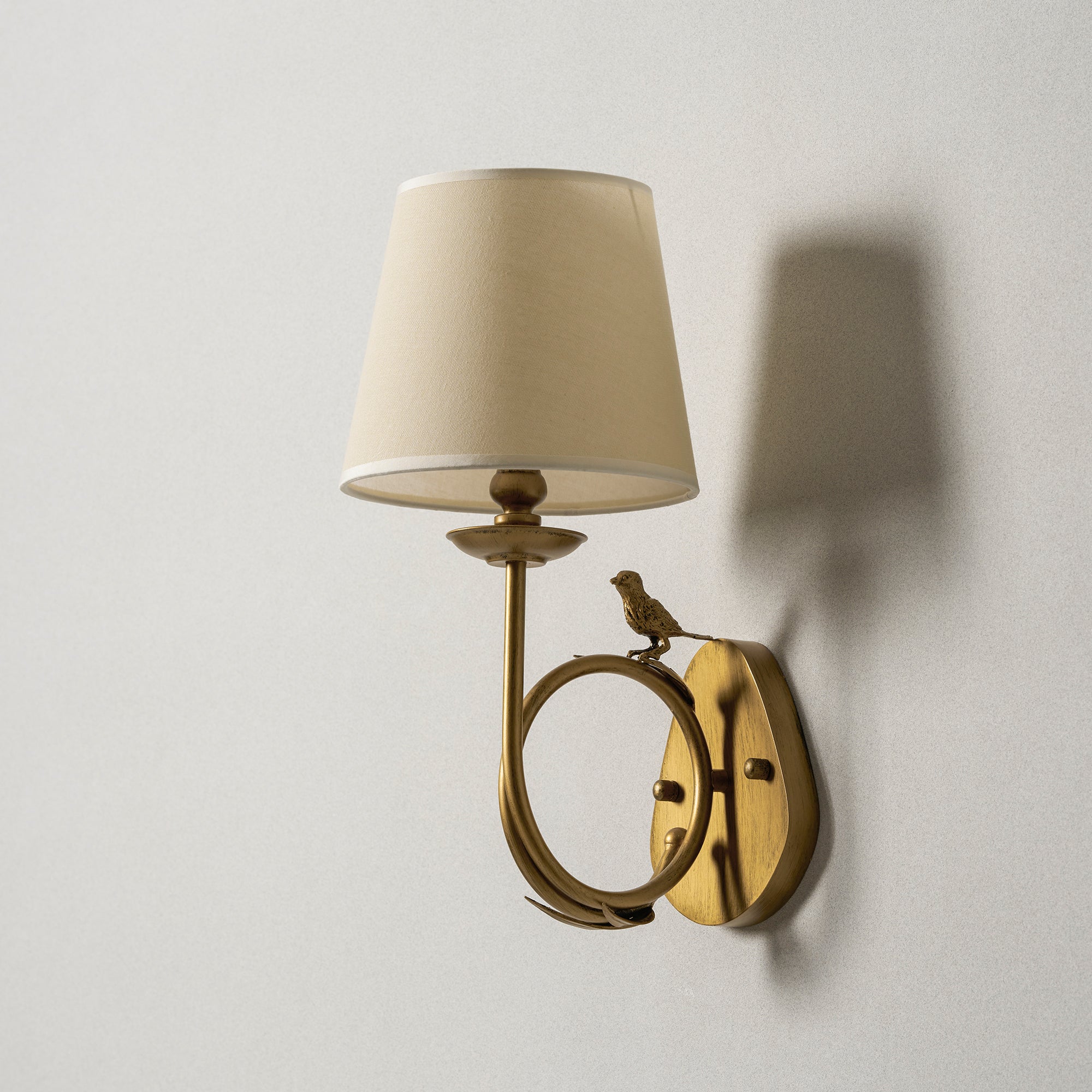 Bird Fabric Wall Sconce