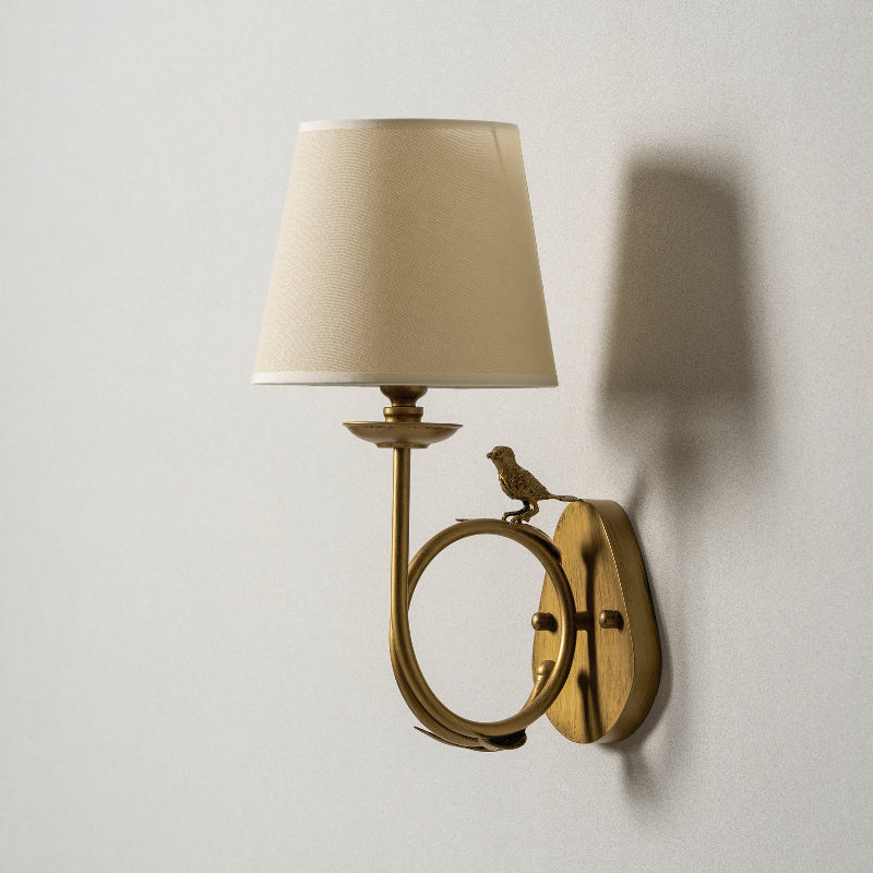 Bird Fabric Wall Sconce