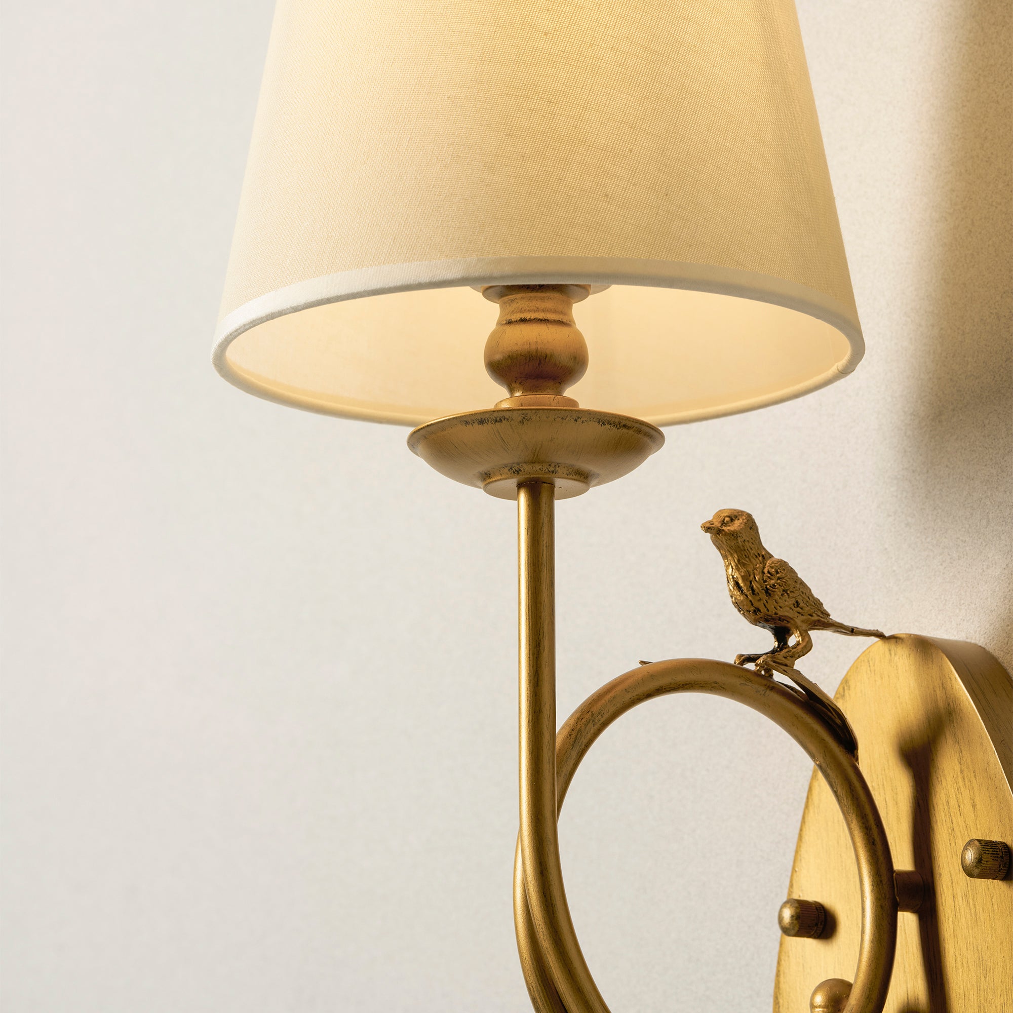 Bird Fabric Wall Sconce