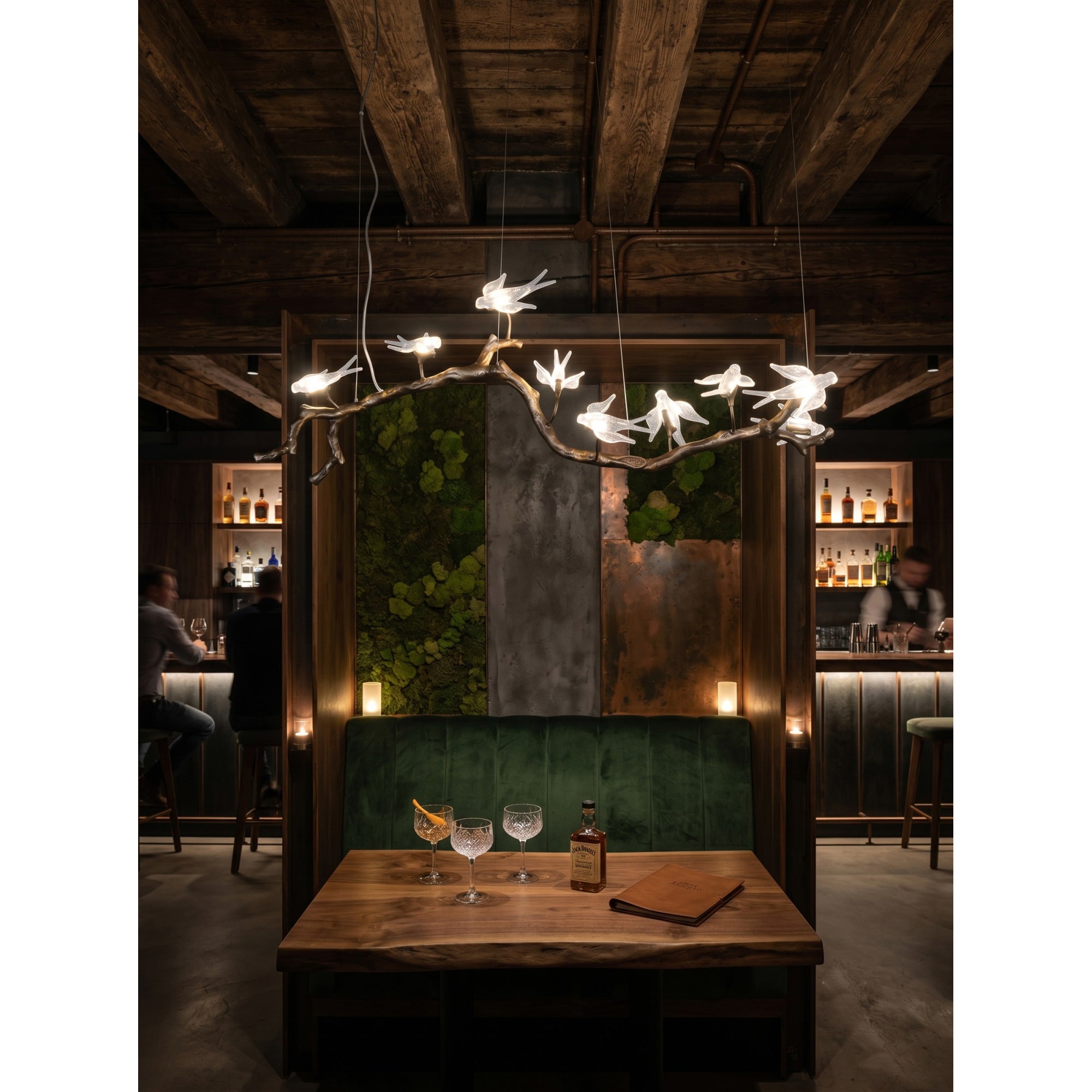 Bird Song Branching Linear Chandelier