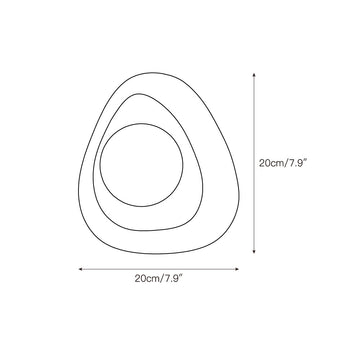 Black Pearl Marble Wall Lamp – detail 3 — Dimension drawings 1
