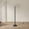 Load image into Gallery viewer, Black Bamboo Floor Lamp
