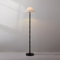 Load image into Gallery viewer, Black Bamboo Floor Lamp
