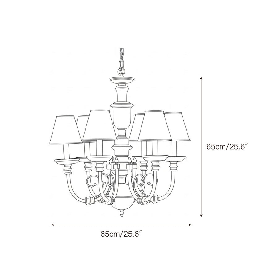 Blanche Chandelier – detail 3 — Dimension drawings 1