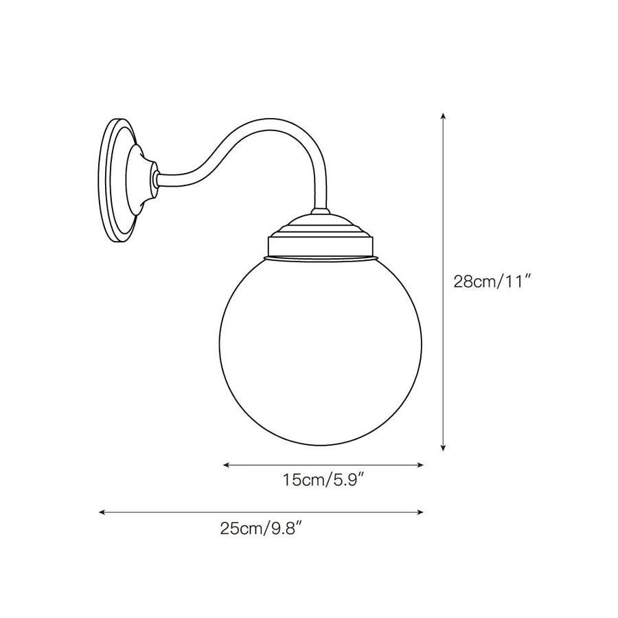Bliss Alabaster Wall Lamp – detail 3 — Dimension drawings 1