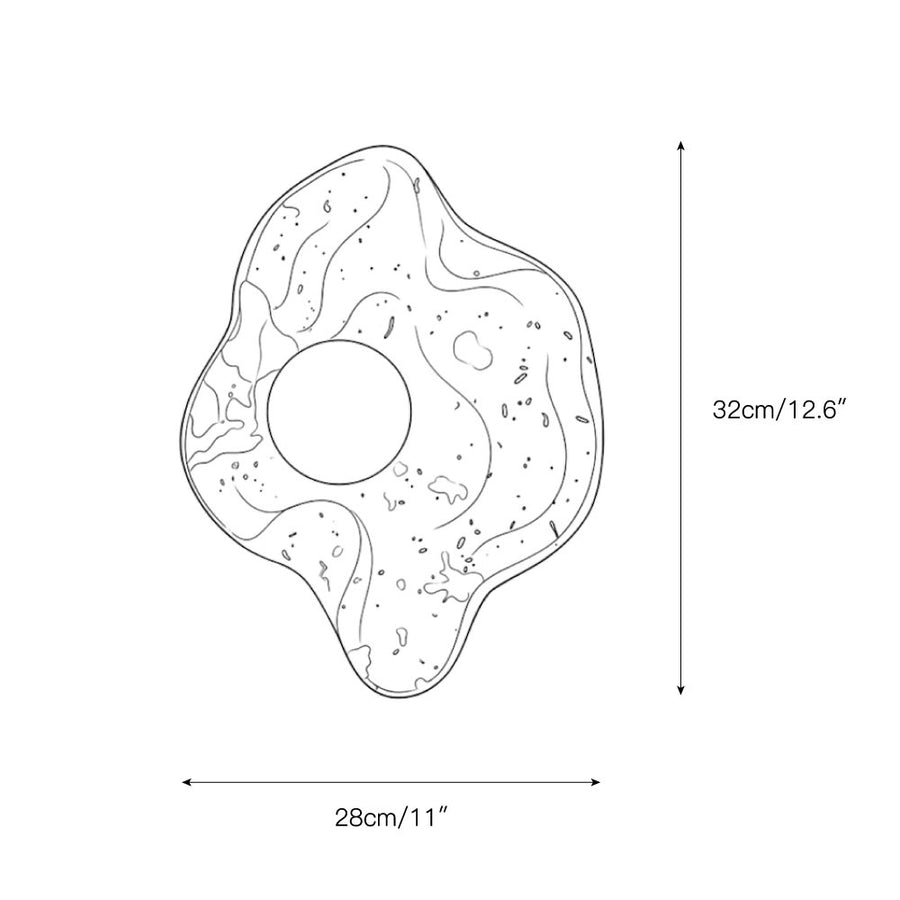 Blob Marble Wall Sconce – detail 3 — Dimension drawings 1