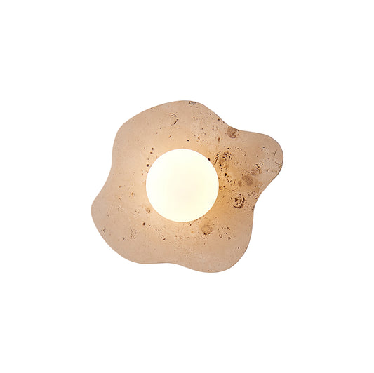 Blob Travertine Wall Lamp