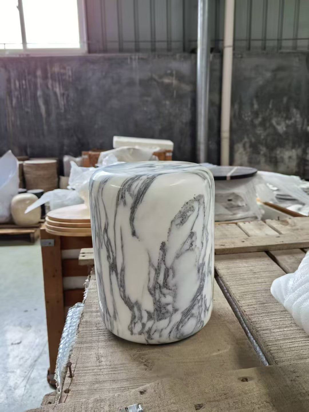 Block Marble Table Lamp