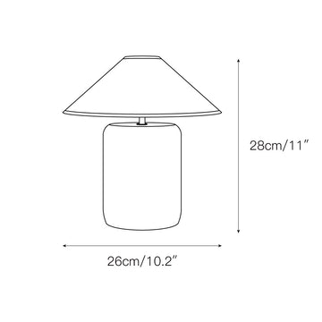 Block Marble Table Lamp – detail 3 — Dimension drawings 1