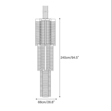 Bloom Chandelier – detail 5 — Dimension drawings 3