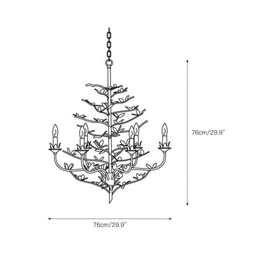Blooming Chandelier – detail 3 — Dimension drawings 1